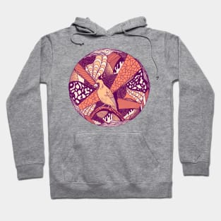 Peach Circle of The Northern Cardinal Hoodie